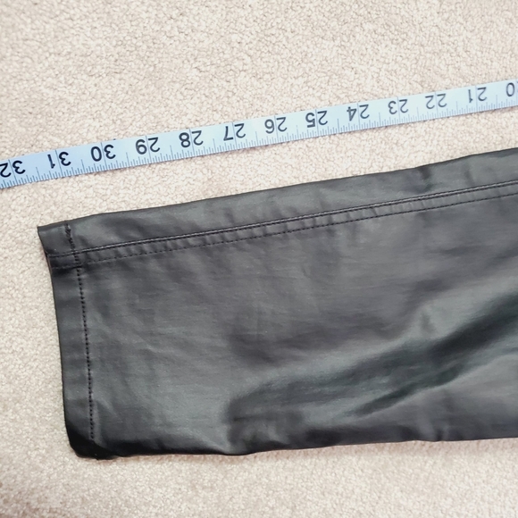 MBLM x Tess Holliday Faux Leather Moto Goth Punk Pin Up Slim Straight Pants 20 - Picture 6 of 8
